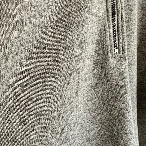 Arrow Men's 1/4 Zip Sweater Pullover Large Gray EUC Soft Winter Sweater - Picture 3 of 11